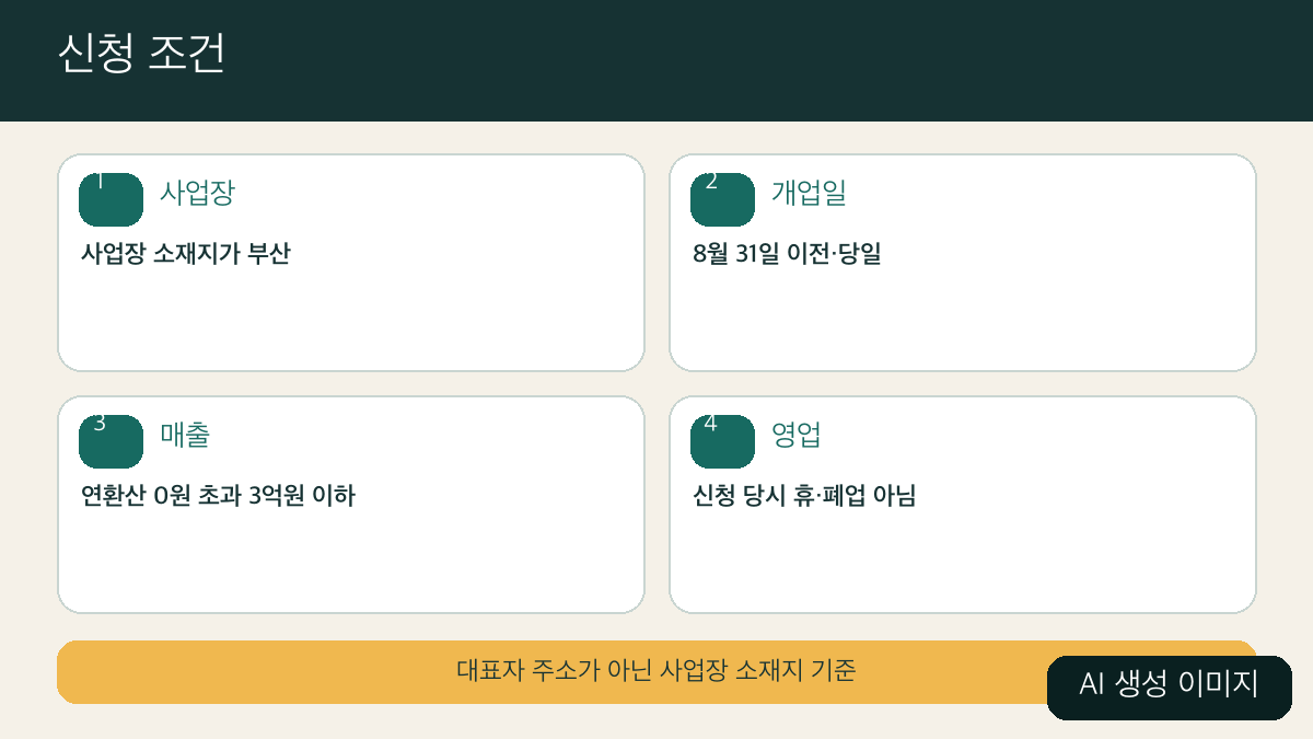 부산 에너지바우처 신청 조건 — AI 생성 이미지