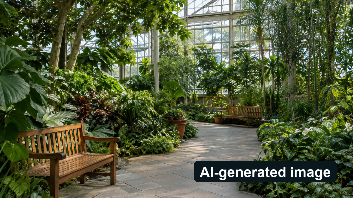 Conceptual image of a generic conservatory, not the actual venue