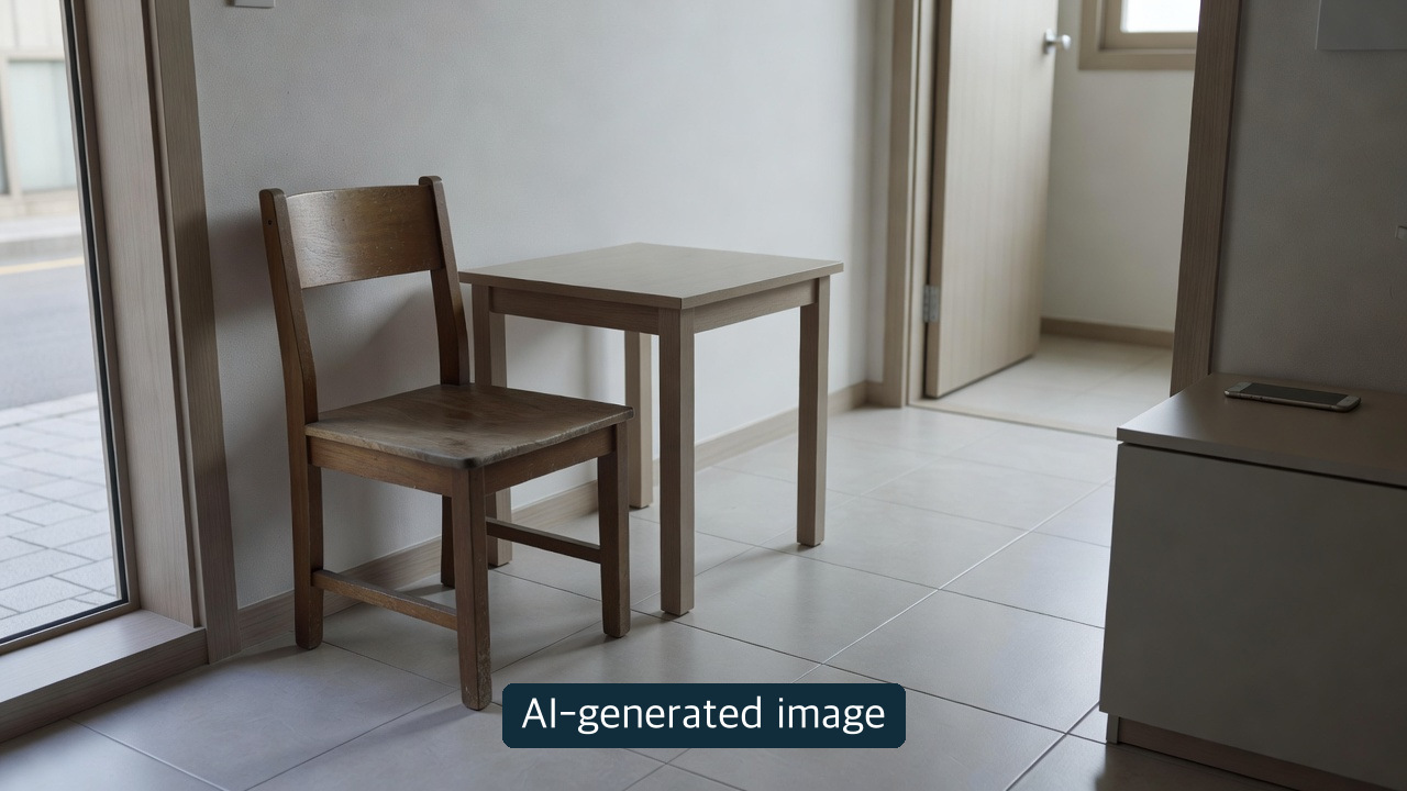 AI-generated conceptual illustration: Photo identification, local guidance and disposal request are distinct steps. Not an actual Gajyeoga app screen, collection-site photograph, or evidence of a completed request or payment.