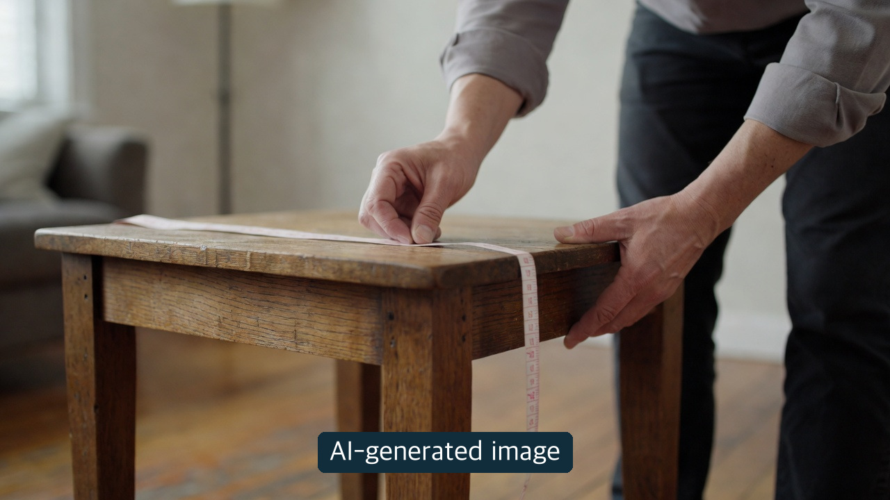 AI-generated conceptual illustration: Check the item and actual disposal district. Not an actual Gajyeoga app screen, collection-site photograph, or evidence of a completed request or payment.