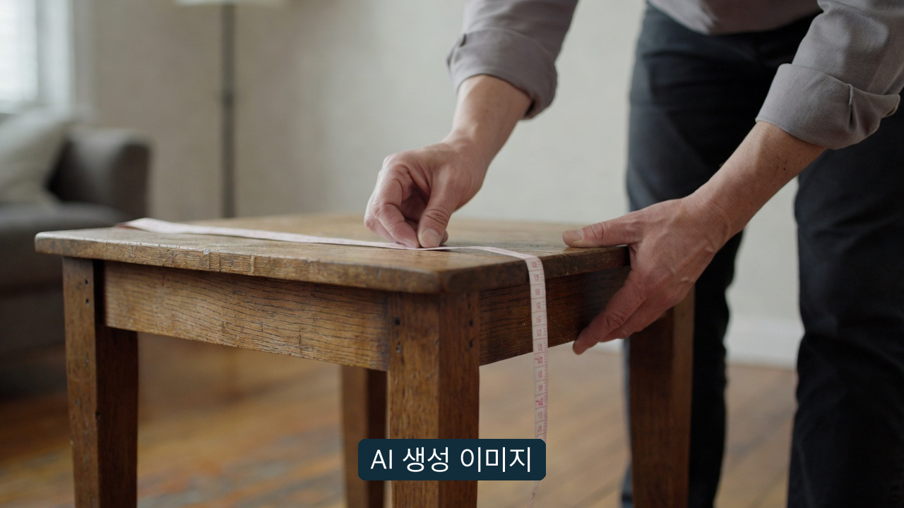 AI 생성 개념 이미지: 품목과 배출 지역을 다시 확인. 실제 가져가 앱 화면·수거현장 사진이나 접수·결제 완료 증거가 아닙니다.