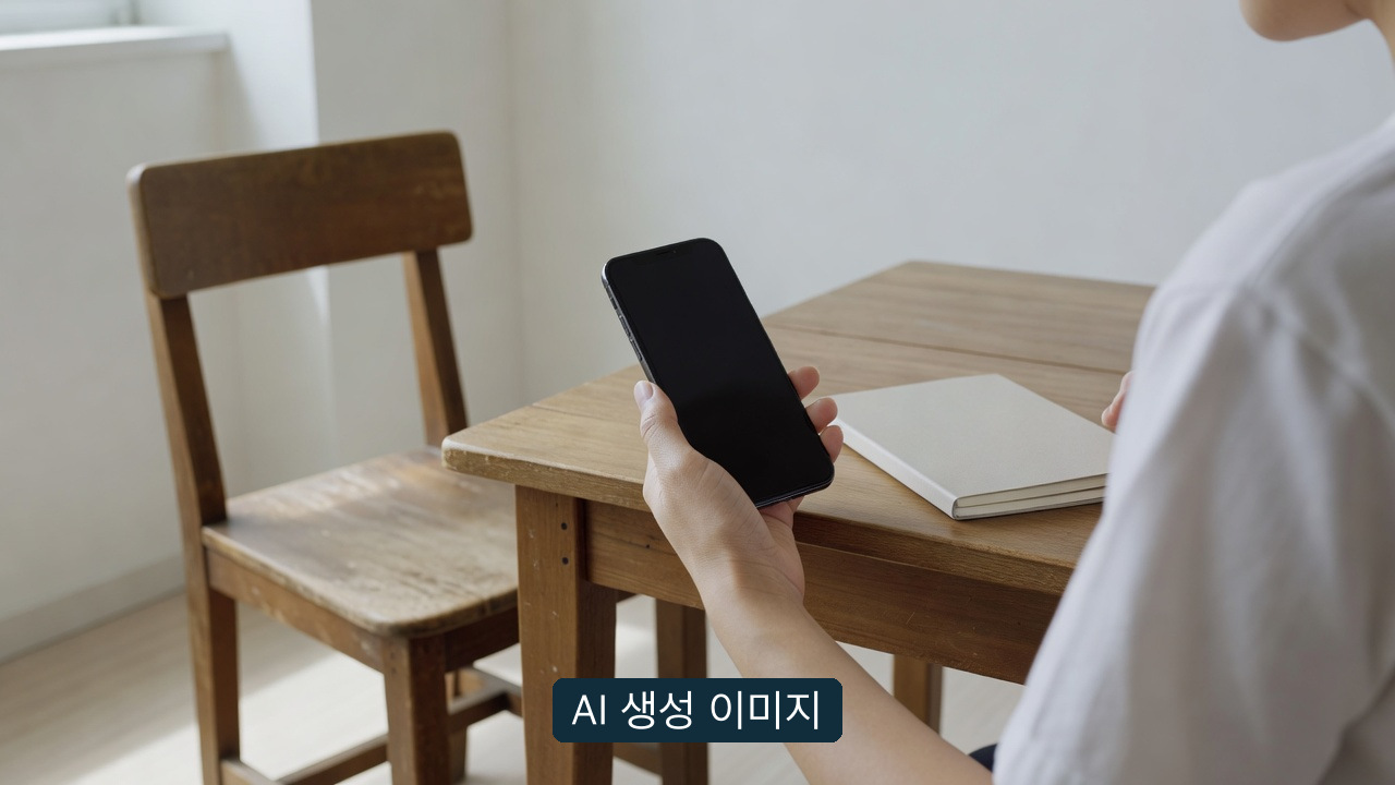 AI 생성 개념 이미지: 접수 기록을 확인하는 점검표. 실제 가져가 앱 화면·수거현장 사진이나 접수·결제 완료 증거가 아닙니다.