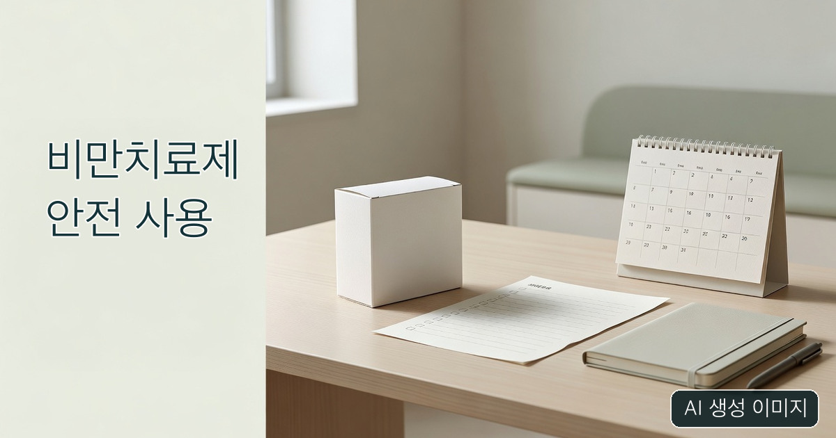 의약품을 특정하지 않은 상자와 일정표를 배치한 AI 생성 설명 이미지. 실제 제품·환자 사진 아님