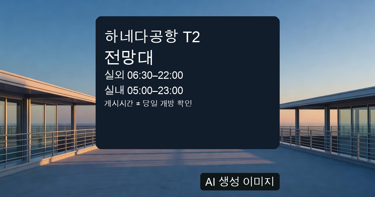 AI 생성 이미지: 실제 하네다공항이 아닌 일반적인 비어 있는 공항 전망 테라스 삽화