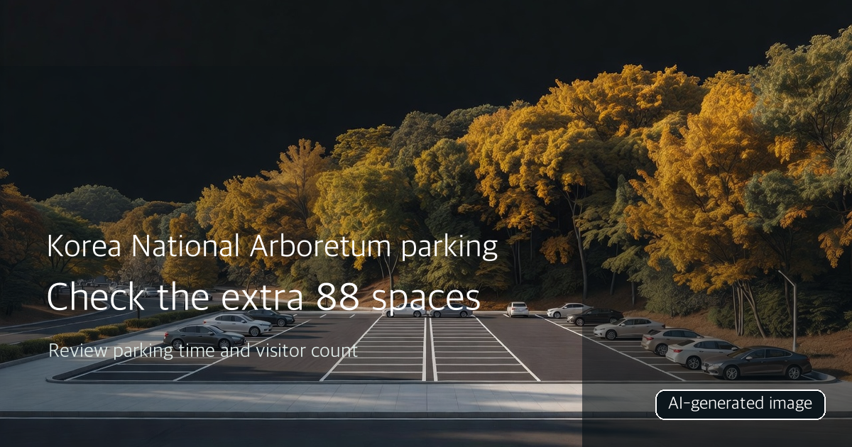AI-generated conceptual image about planning weekend parking at the arboretum; not an actual photograph of the research-building lot