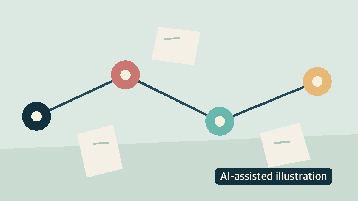 AI-assisted illustration: a sequence for route, designated area, symptoms and declaration method