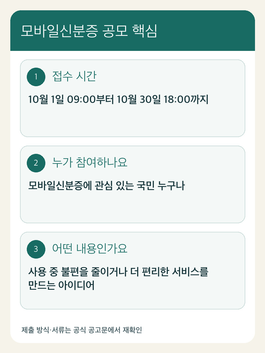 접수 시각과 참가·주제 범위를 요약한 자체 제작 카드