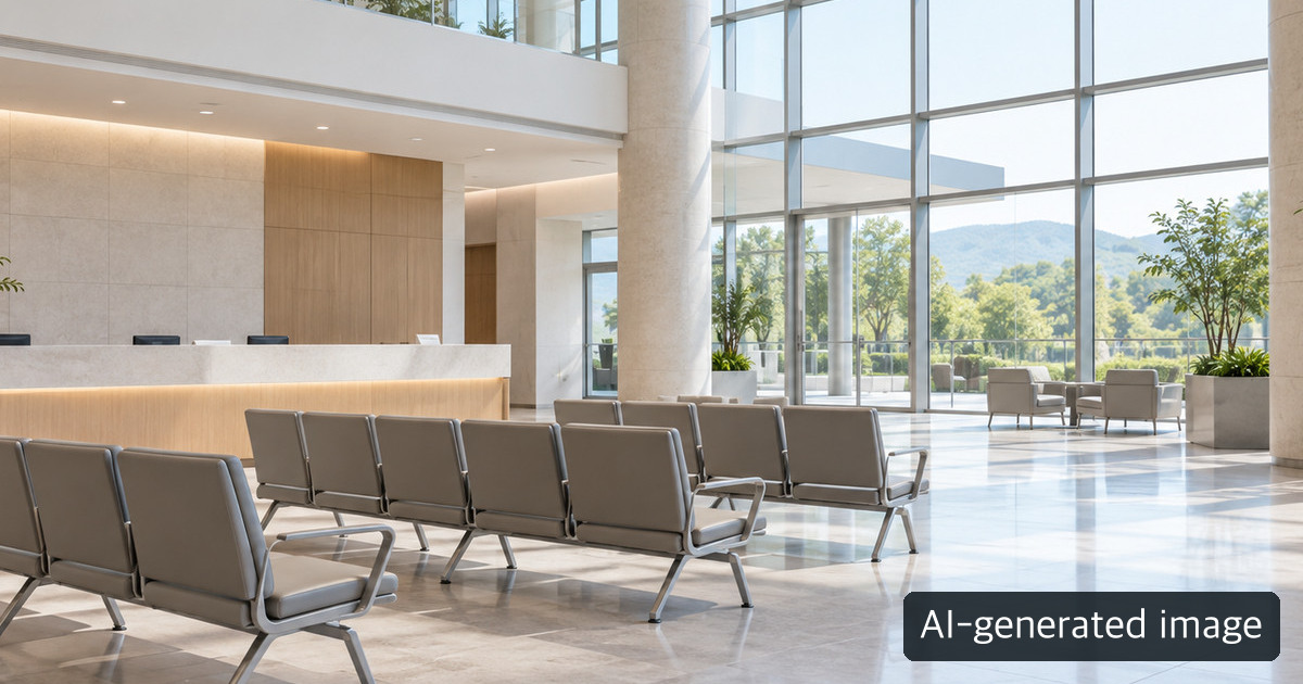An empty indoor waiting area.