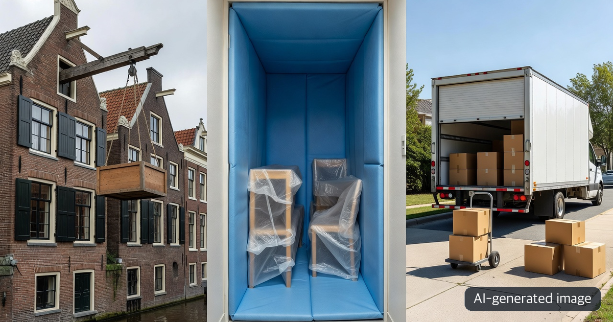 AI-generated comparison of moving environments shaped by different cities and housing conditions