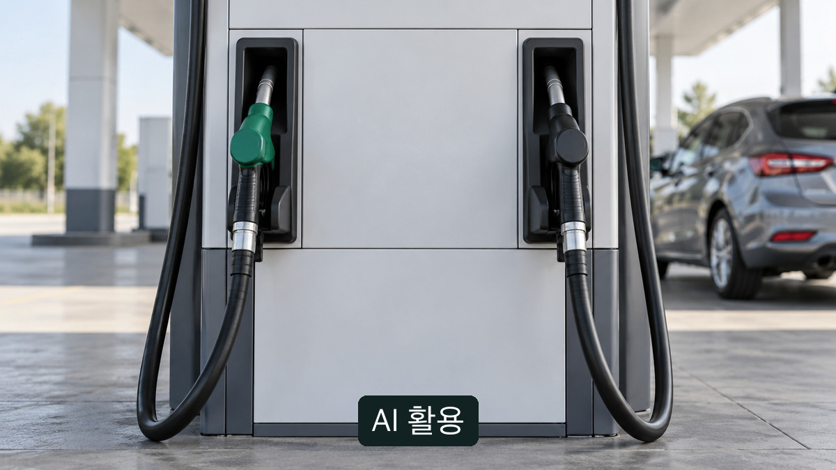 석유제품 가격 관련 글을 위한 상징적 이미지. 실제 주유소 가격표 또는 정부 고시 원본 화면이 아님