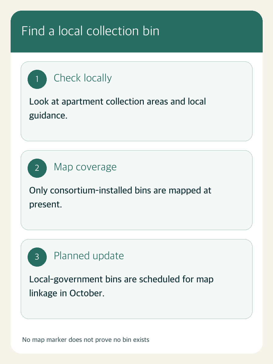 Original editorial card distinguishing local checks, incomplete map coverage and the planned October addition