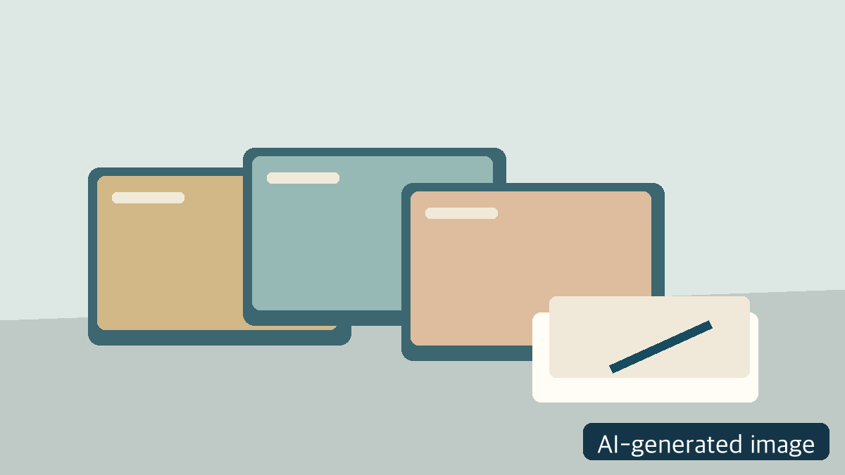 AI-generated illustration of reviewing records; not an actual affected property or application office