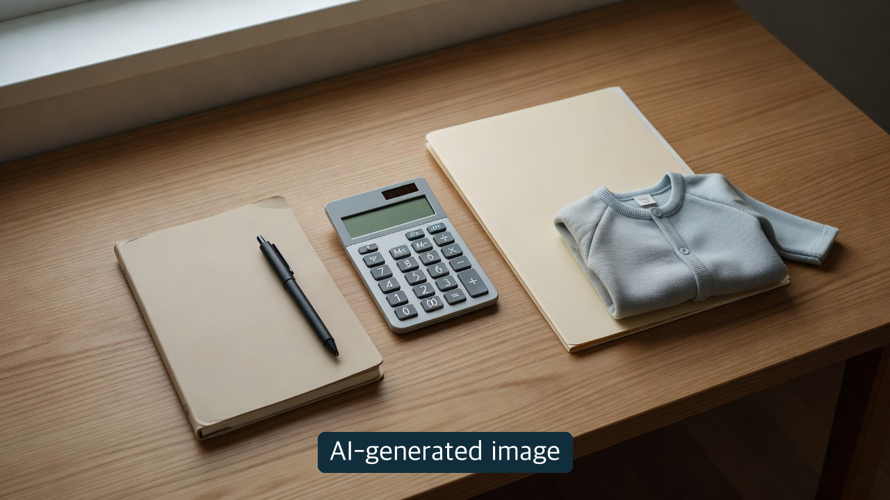 AI-generated conceptual eligibility-check scene; not an official decision form or proof of a family's eligibility.
